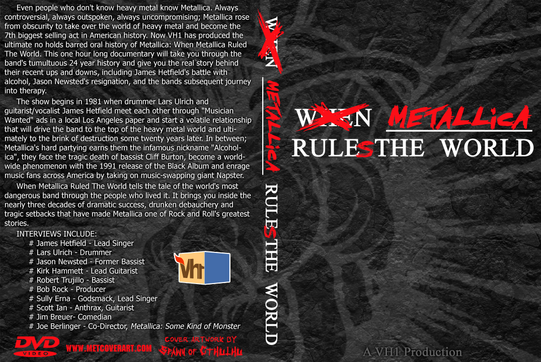 when metallica ruled the world vh1 cover